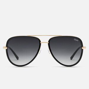Quay Australia Black and Gold Sunglasses
